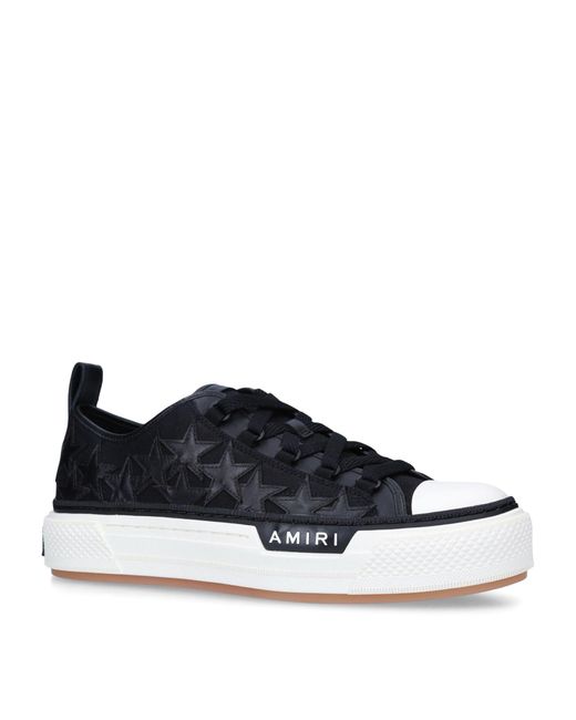 Amiri Leather Stars Court Sneakers in Blue for Men | Lyst