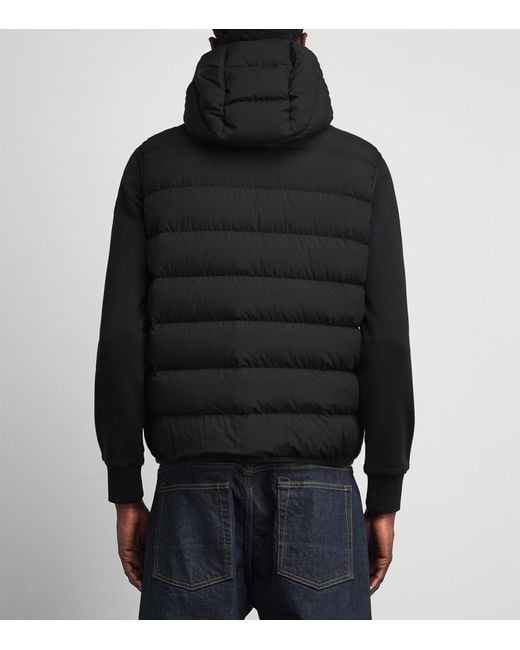 Moncler Black Down Hooded Arinella Gilet for men