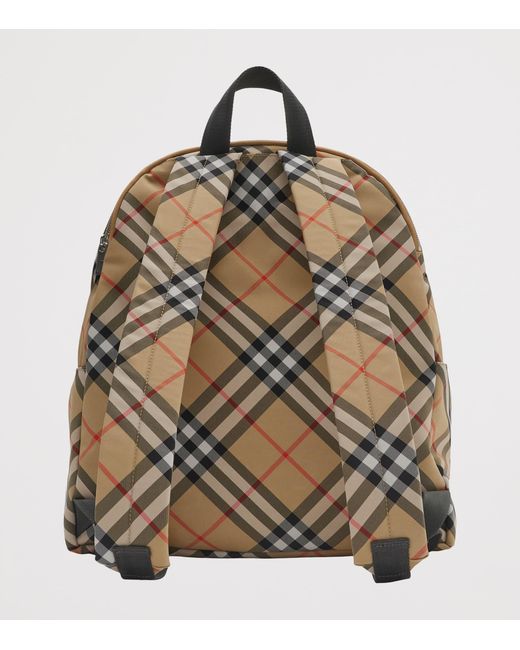 Burberry Brown Check Backpack for men