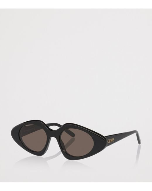 Loewe Brown Triangle Slim Sunglasses