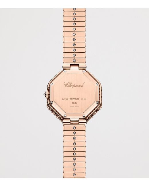 Chopard Metallic And Diamond Octagonal L'Heure Du Diamant Watch
