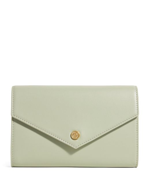 Harrods Green Smooth Leather Chain Wallet