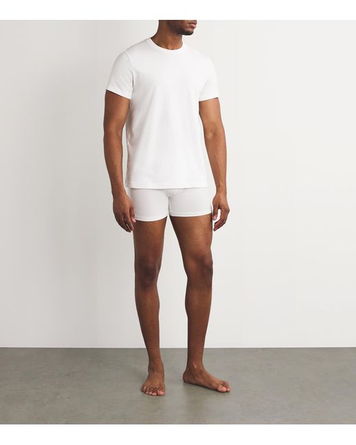 Skims White Cotton T-Shirt for men