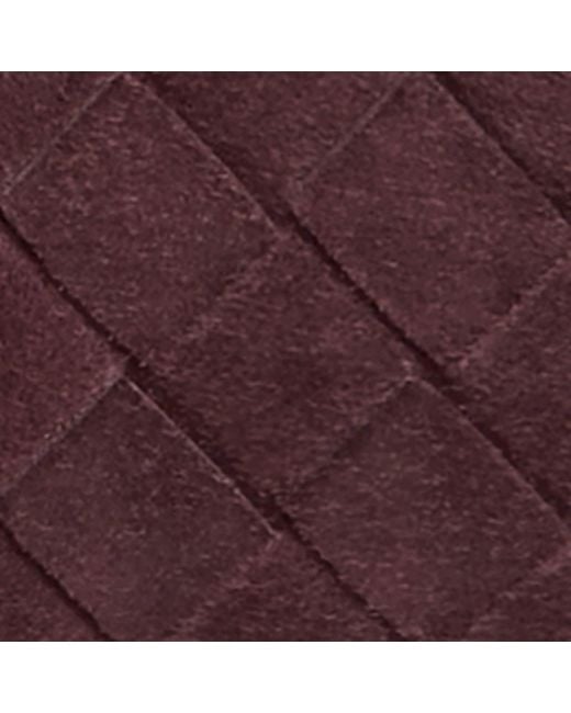 Bottega Veneta Purple Suede Andiamo Clutch Bag