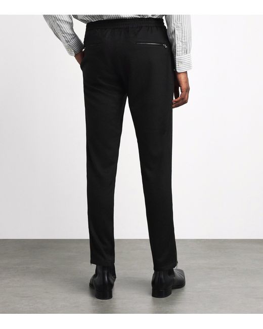 Alan Scott Black Cashmere-Blend Sweatpants for men