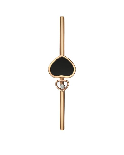 Chopard Brown And Diamond Happy Hearts Bangle