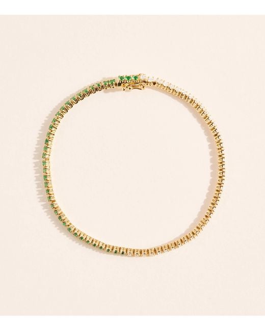 Anita Ko Natural Diamond And Emerald Hepburn Bracelet