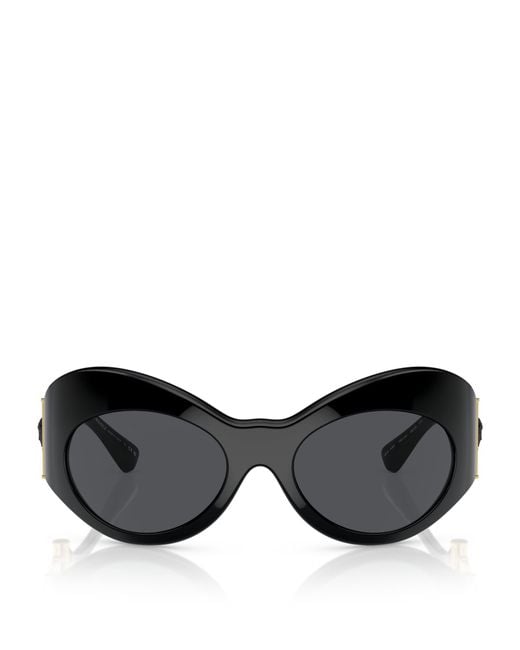 Versace Black Acetate 0Ve4462 Irregular Sunglasses
