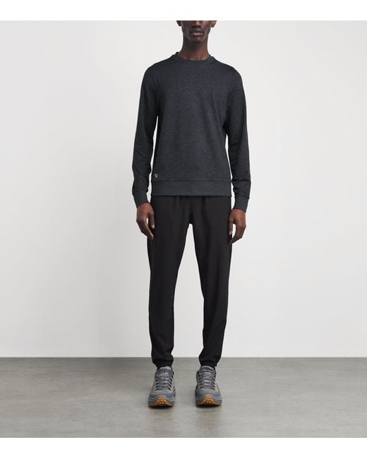 vuori Black Ponto Performance Sweatshirt for men