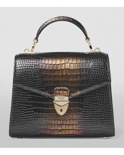Aspinal Black Midi Mayfair 2 Top-Handle Bag