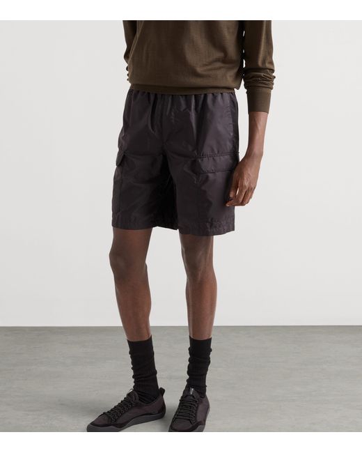 Prada Black Re-Nylon Swim Shorts for men