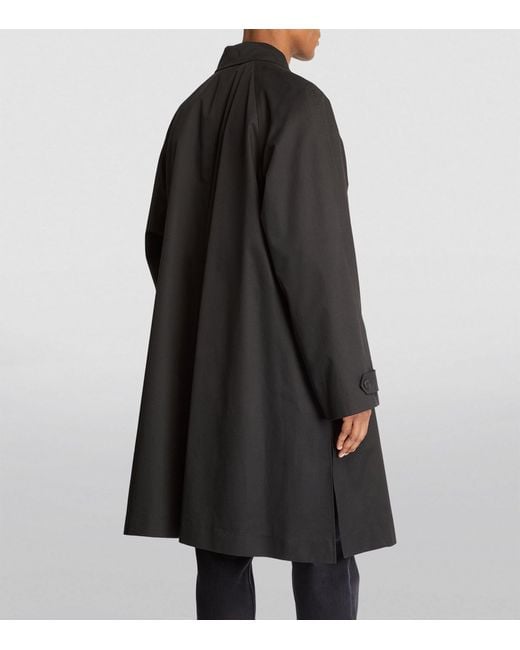 The Row Black Cotton-blend Clayton Coat for men