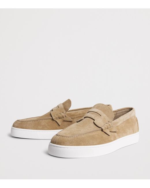 Christian Louboutin Natural The Harold I Suede Loafers for men