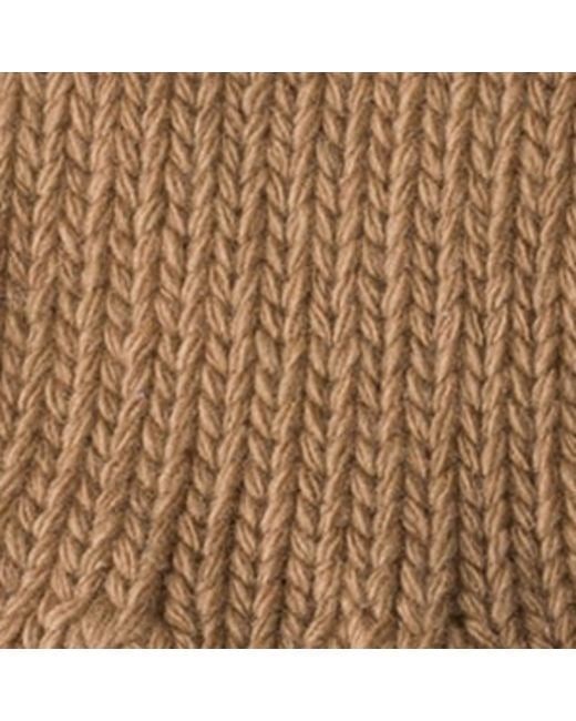 Prada Natural Wool Logo Gloves