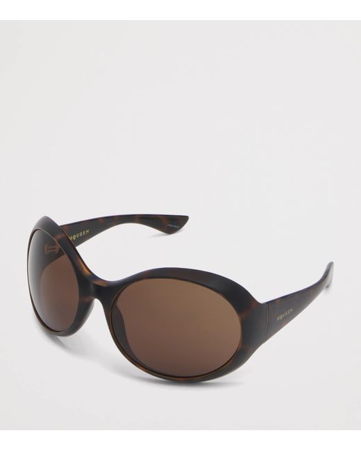 McQueen Brown Round Kate Sunglasses