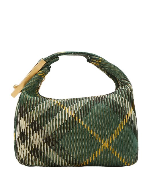 Burberry Green Small Peg Top-handle Bag