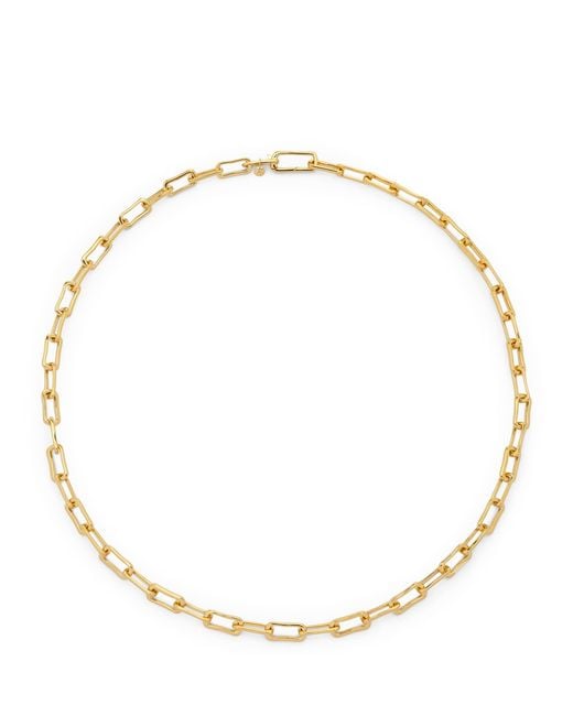 Monica Vinader Metallic Vermeil Alta Mini Chain Necklace