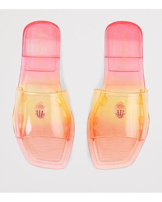 Kurt Geiger Pink Maddison Slides
