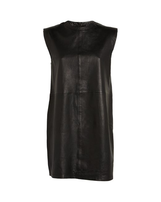 AllSaints Lambskin Mika Mini Dress in Black | Lyst Canada