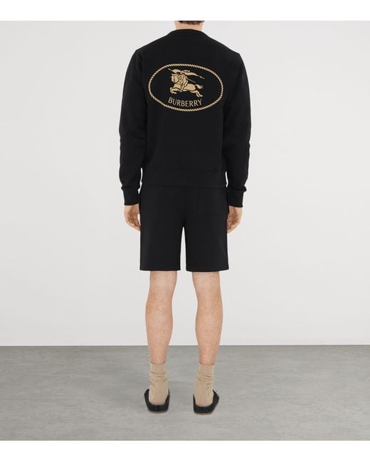 Burberry Black Ekd-Print Sweatshirt for men