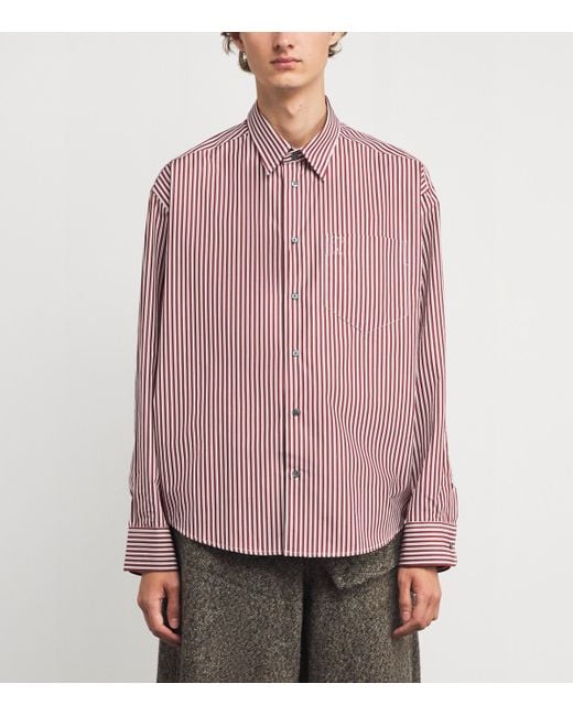 AMI Purple Stripe Ami De Coeur Shirt