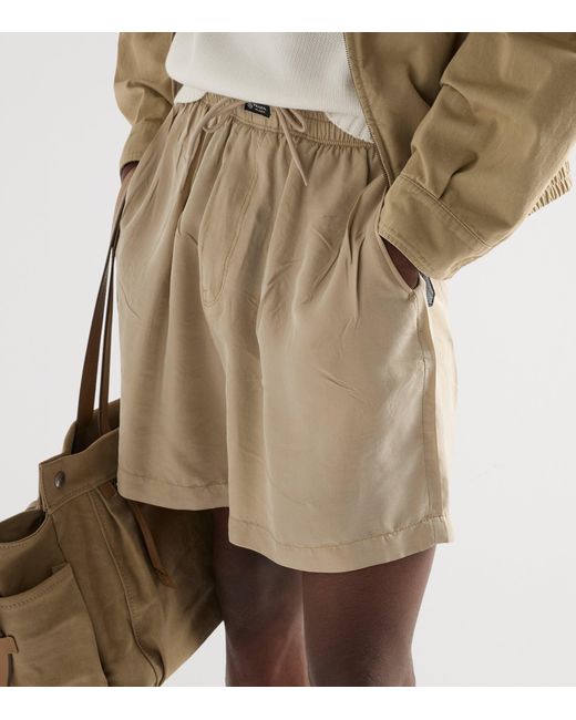 Prada Natural Silk Bermuda Shorts for men
