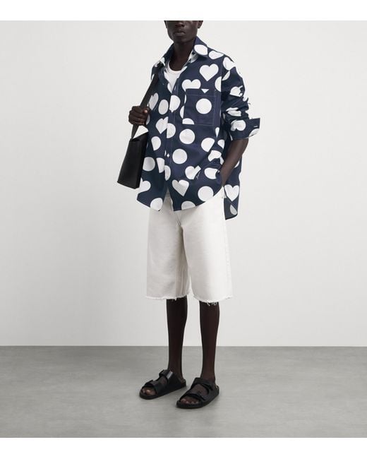 Jacquemus Blue Cotton The Camargue Shirt for men