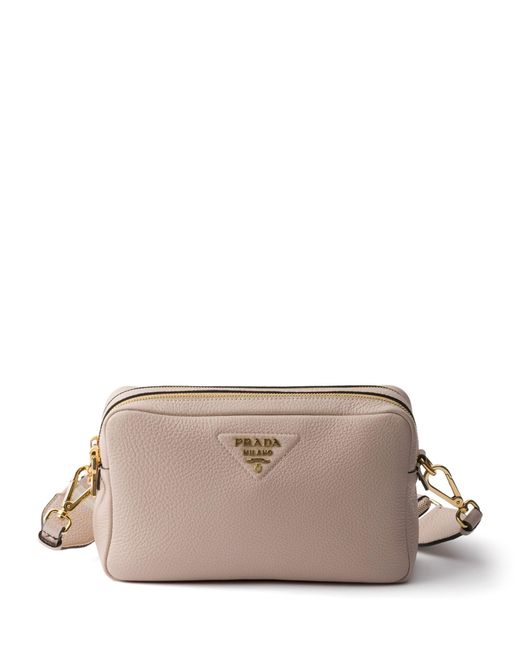 Prada Brown Small Leather Cross-Body Bag