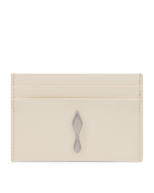 Christian Louboutin Natural Bettina Leather Card Holder