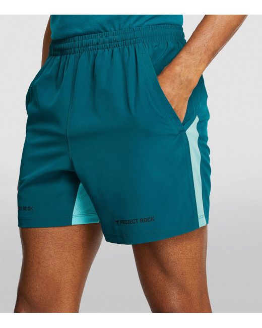 Under Armour Blue Project Rock Ultimate Shorts for men
