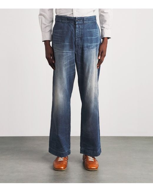 Polo Ralph Lauren Blue Wide-Leg Jeans for men