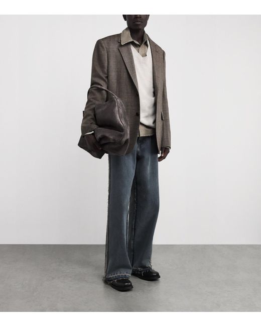 Our Legacy Brown Wool Ceremony Blazer for men