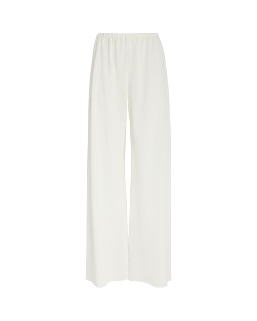 The Row White Wide-leg Gala Trousers