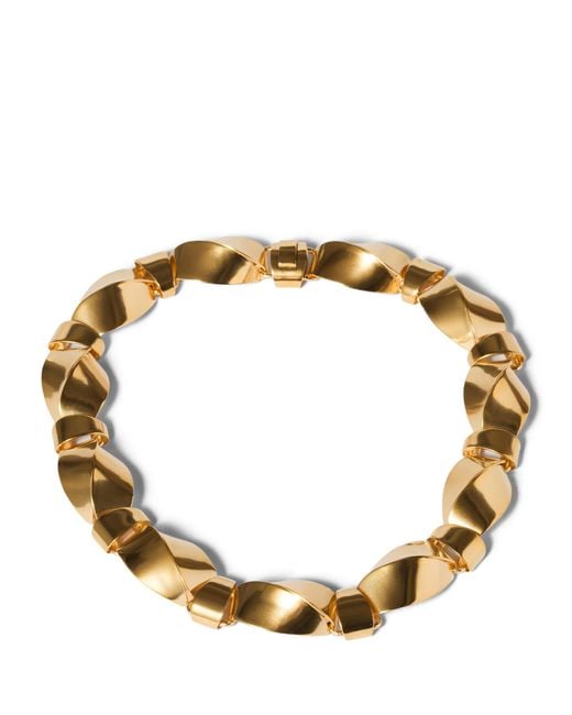Miu Miu Metallic Twisted Necklace