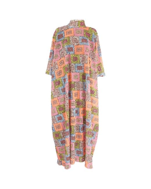 ‎Taller Marmo Pink Sequinned Bermuda Kaftan