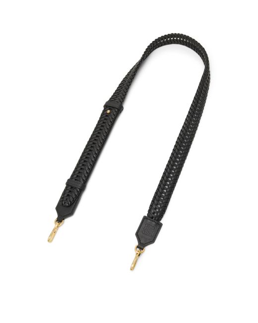 Loewe Metallic Leather Woven Bag Strap