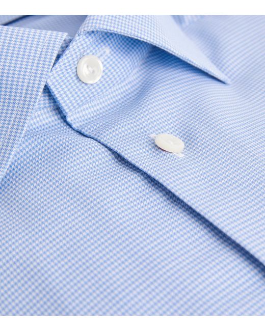 Eton of Sweden Blue Houndstooth Shirt for men