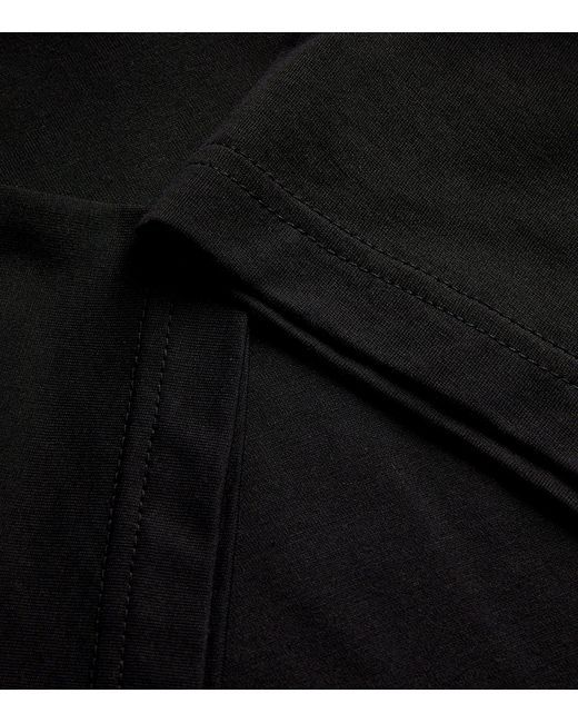 Sunspel Black Supima Cotton Classic T-Shirt for men