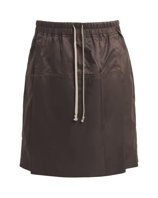 Rick Owens Brown X Moncler Temple Kilt Shorts for men