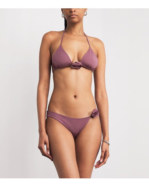 Maygel Coronel Purple Chipi Triangle Bikini