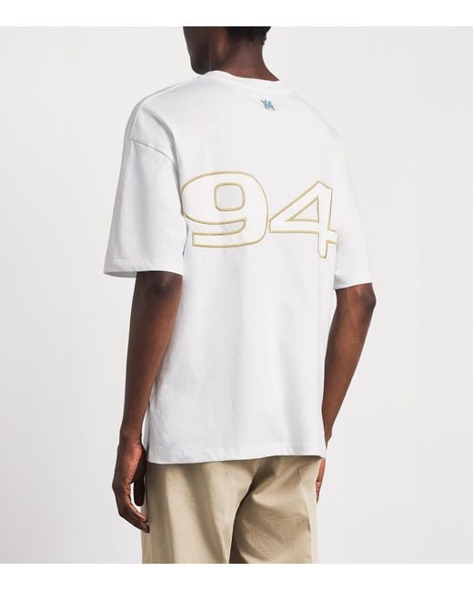 Amiri White Cotton Sport 94 T-Shirt for men