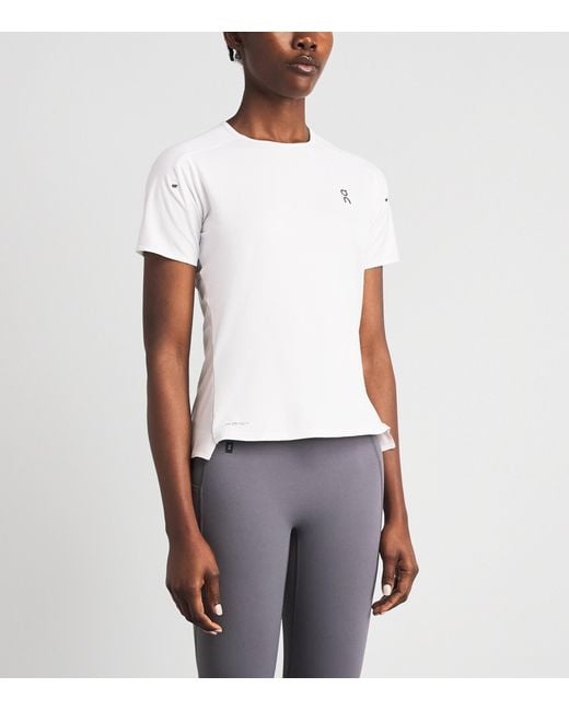 On Shoes White Performance T-Shirt