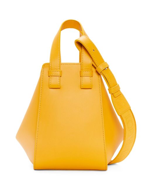 Loewe Yellow Compact Leather Hammock Bag