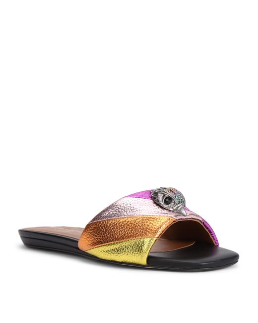 Kurt Geiger Multicolor Leather Kensington Slides