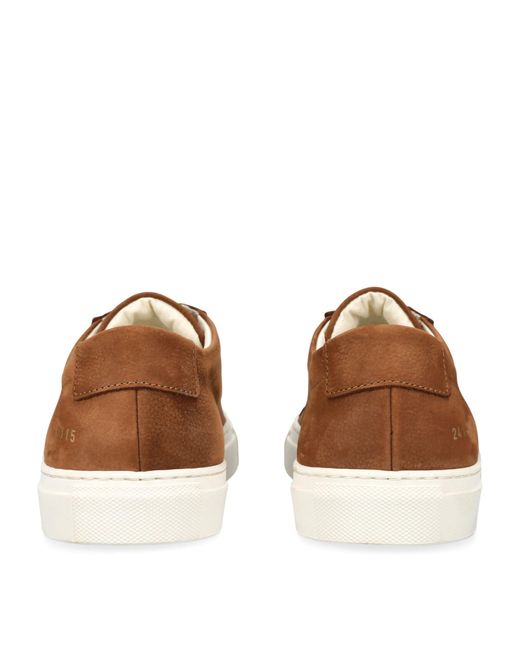 Common Projects Brown Suede Achilles Low-top Sneakers for men