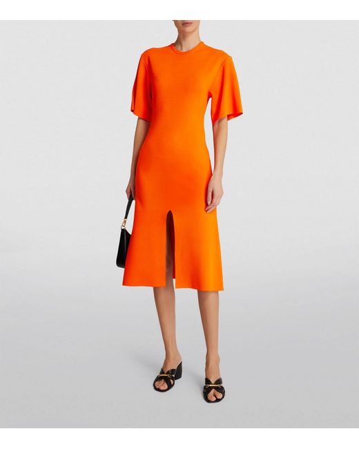Stella McCartney Orange Knitted Mini Dress