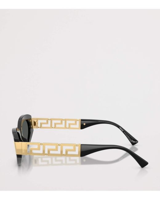 Versace Black Acetate Ve4501 Cat Eye Sunglasses