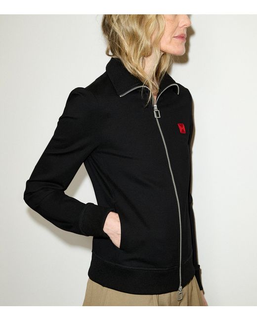 MAX&Co. Black Two-Way Zip Sweater