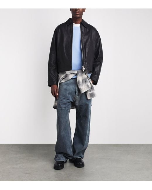 Won Hundred Blue Cashmere Rune Sweater for men