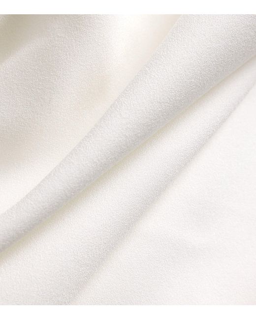 Roksanda White Cape-Overlay Demetria Maxi Dress